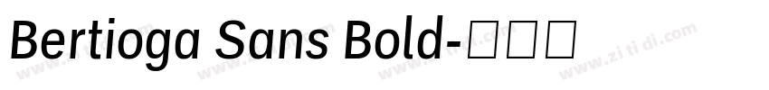 Bertioga Sans Bold字体转换